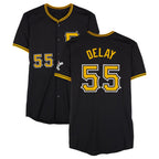 P.Pirates #55 Jason Delay Player Black Alternate Limited Game Fdoa Stitched Jerseys