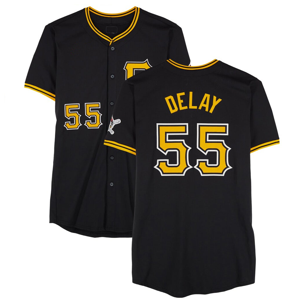 P.Pirates #55 Jason Delay Player Black Alternate Limited Game Fdoa Stitched Jerseys