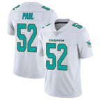 M.Dolphins #52 Patrick Paul Player White Limited Vapor Untouchable Home Game Gdoa Stitched Jerseys