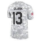 A.Cardinals #13 Kei'Trel Clark Player Camo Salute to Service Limited Home Gdoa Stitched Jerseys