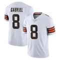 C.Browns #8 Dillon Gabriel Player White Vapor Untouchable Limited Home Game Gdoa Stitched Jerseys