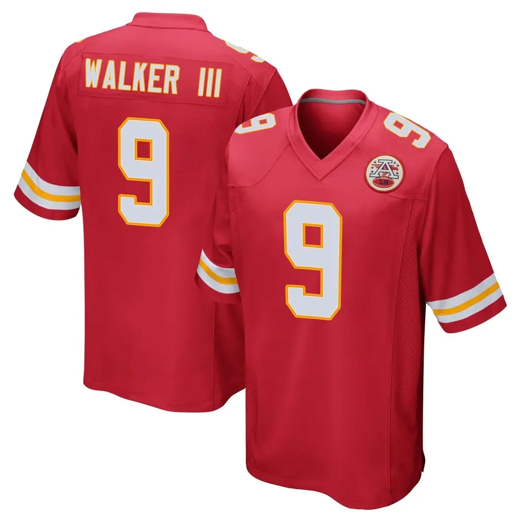 KC.Chiefs #9 Kenneth Walker III Player Red Home Game Gdoa Stitched Jerseys