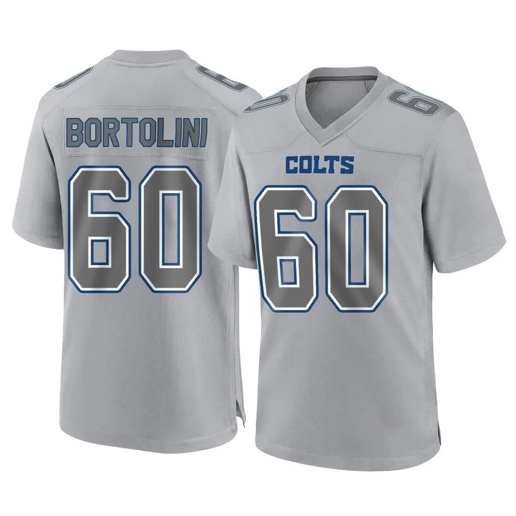 IN.Colts #60 Tanor Bortolini Player Gray Atmosphere Fashion Home Game Gdoa Stitched Jerseys