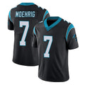 C.Panthers #7 Tre'von Moehrig Player Black Vapor Untouchable Limited Game Gdoa Stitched Jerseys