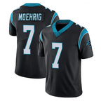 C.Panthers #7 Tre'von Moehrig Player Black Vapor Untouchable Limited Game Gdoa Stitched Jerseys