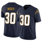LA.Chargers #30 Alec Ingold Player Navy Limited Vapor F.U.S.E. Home Game Gdoa Stitched Jerseys