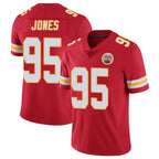 KC.Chiefs #95 Chris Jones Player Red Limited Vapor Untouchable Home Game Gdoa Stitched Jerseys