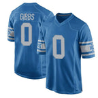 D.Lions #0 Jahmyr Gibbs Player Blue Vapor Untouchable Throwback Game Gdoa Stitched Jerseys