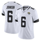 J.Jaguars #6 Antonio Johnson Player White Vapor Untouchable Limited Home Game Gdoa Stitched Jerseys