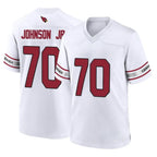 A.Cardinals #70 Paris Johnson Jr. Player White Home Game Gdoa Stitched Jerseys