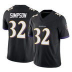 B.Ravens #32 Trenton Simpson Player Black Vapor F.U.S.E. Limited Gdoa Stitched Jerseys