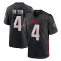 A.Falcons #4 Jahan Dotson Player Black Home Game Gdoa Stitched Jerseys