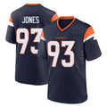 D.Broncos #93 D.J. Jones Player Navy Home Game Gdoa Stitched Jerseys