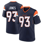 D.Broncos #93 D.J. Jones Player Navy Home Game Gdoa Stitched Jerseys