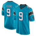 C.Panthers #9 Bryce Young Player Blue Game Gdoa Stitched Jerseys