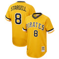 P.Pirates #8 Willie Stargell Player Gold Mitchell & Ness Cooperstown Collection 1979 Limited Fdoa Stitched Jerseys