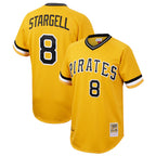 P.Pirates #8 Willie Stargell Player Gold Mitchell & Ness Cooperstown Collection 1979 Limited Fdoa Stitched Jerseys