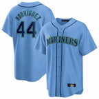 S.Mariners #44 Julio Rodriguez Player Light Blue Home Limited Fdoa Stitched Jerseys