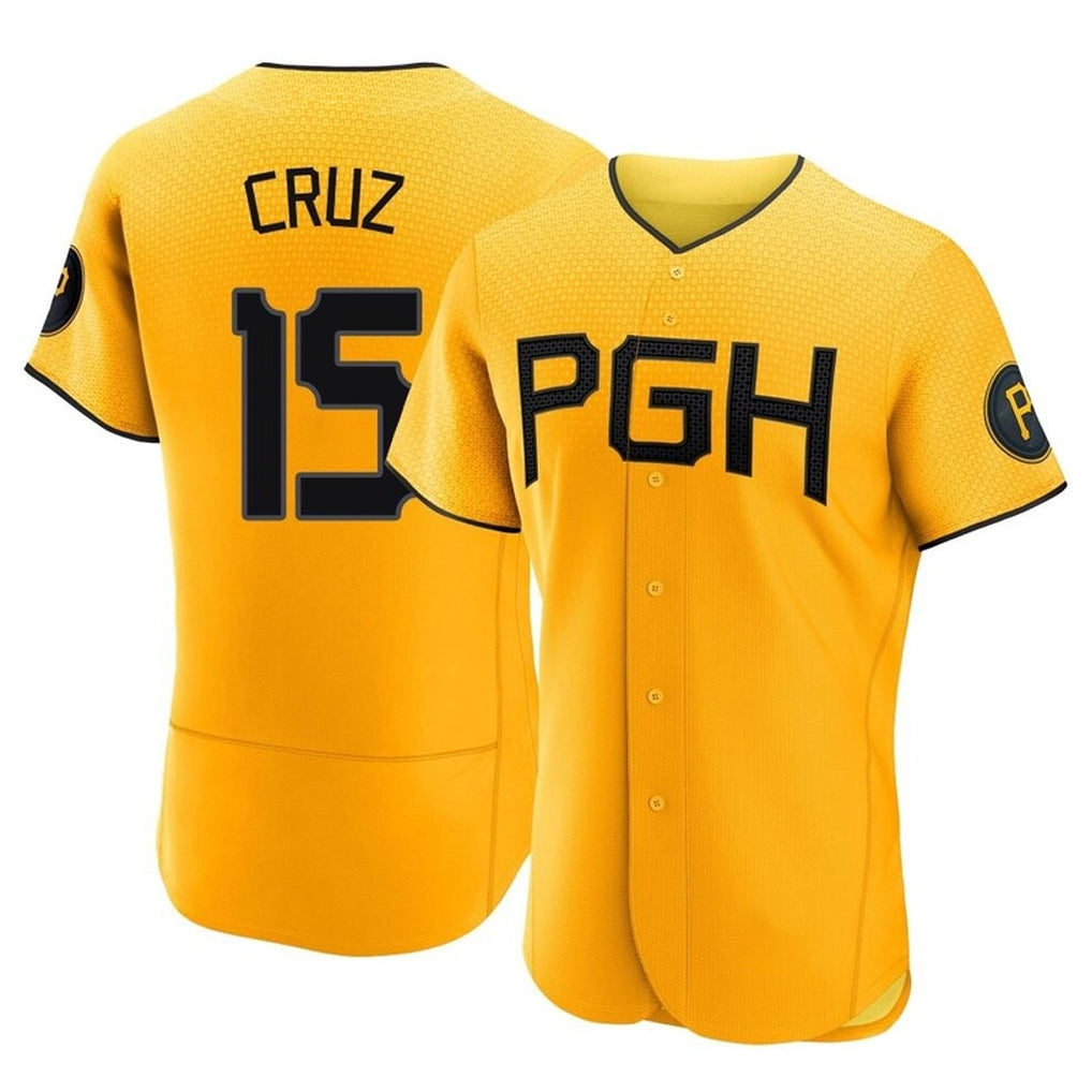 P.Pirates #15 Oneil Cruz Player Gold City Connect Home Limited Elite Fdoa Stitched Jerseys