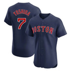 B.Red Sox #7 Masataka Yoshida Player Navy Limited Elite Home Game Gdoa Stitched Jerseys