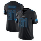 D.Lions #91 Tyleik Williams Player Black Impact Limited Home Game Gdoa Stitched Jerseys