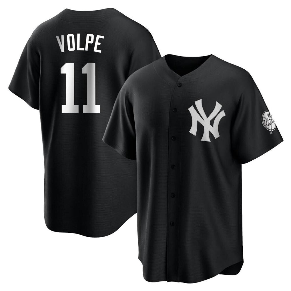NY.Yankees #11 Anthony Volpe Player Black Game Fdoa Stitched Jerseys
