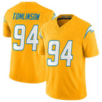 LA.Chargers #94 Dalvin Tomlinson Player Gold Limited Vapor F.U.S.E. Home Game Gdoa Stitched Jerseys