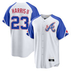 A.Braves #23 Michael Harris II Player White City Connect Home Game Gdoa Stitched Jerseys