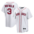 B.Red Sox #3 Ceddanne Rafaela Player White Home Game Gdoa Stitched Jerseys