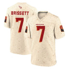 A.Cardinals #7 Jacoby Brissett Player Cream Rivalries Collection Game Gdoa Stitched Jerseys