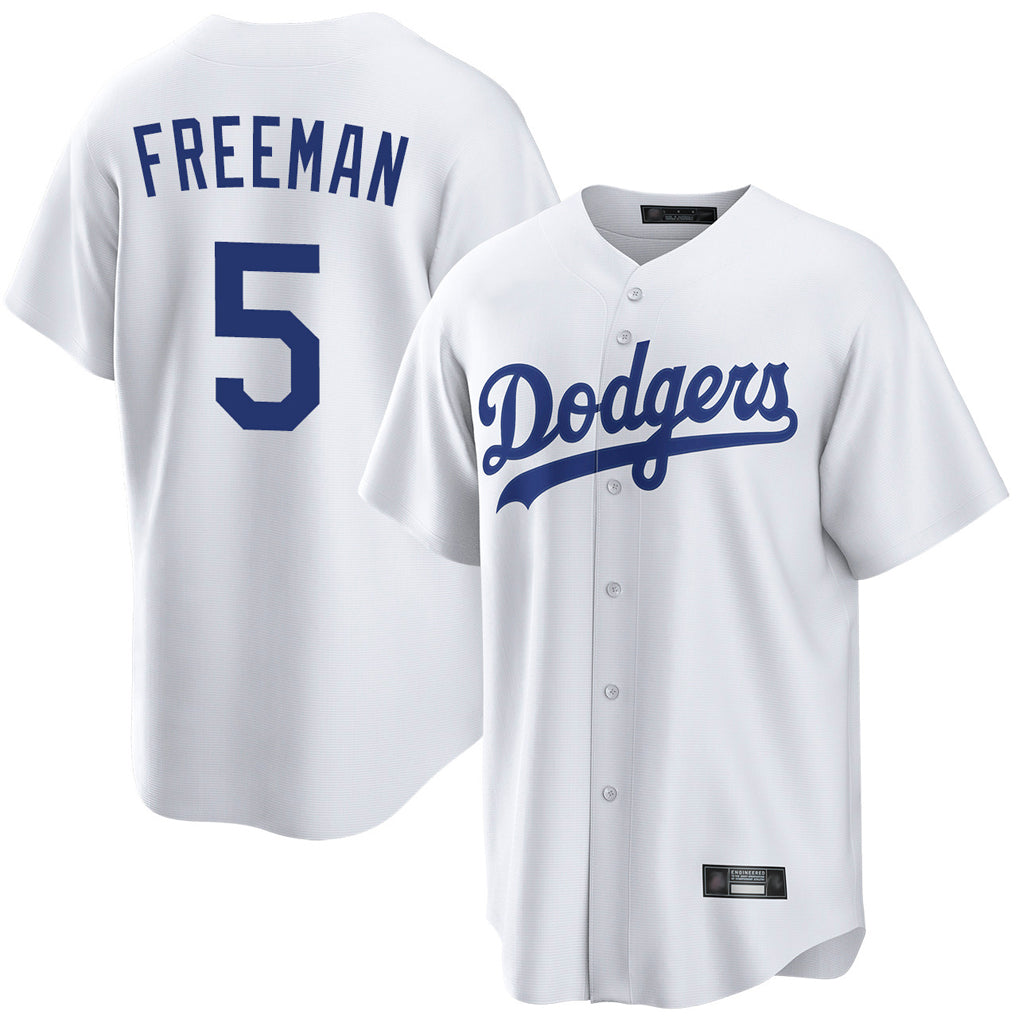 LA.Dodgers #5 Freddie Freeman Player White Game Home Fdoa Stitched Jerseys