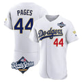 LA.Dodgers #44 Andy Pages Player Gold White World Series 2026 Collection Stadium Limited Elite Fdoa Stitched Jerseys