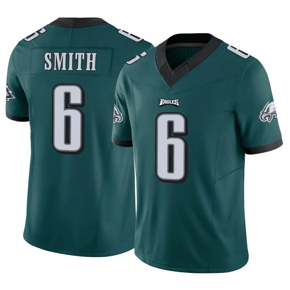 P.Eagles #6 DeVonta Smith Player Team Color Green Limited Vapor F.U.S.E. Home Game Gdoa Stitched Jerseys