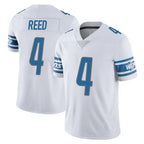 D.Lions #4 D.J. Reed Player White Limited Vapor Untouchable Home Game Gdoa Stitched Jerseys