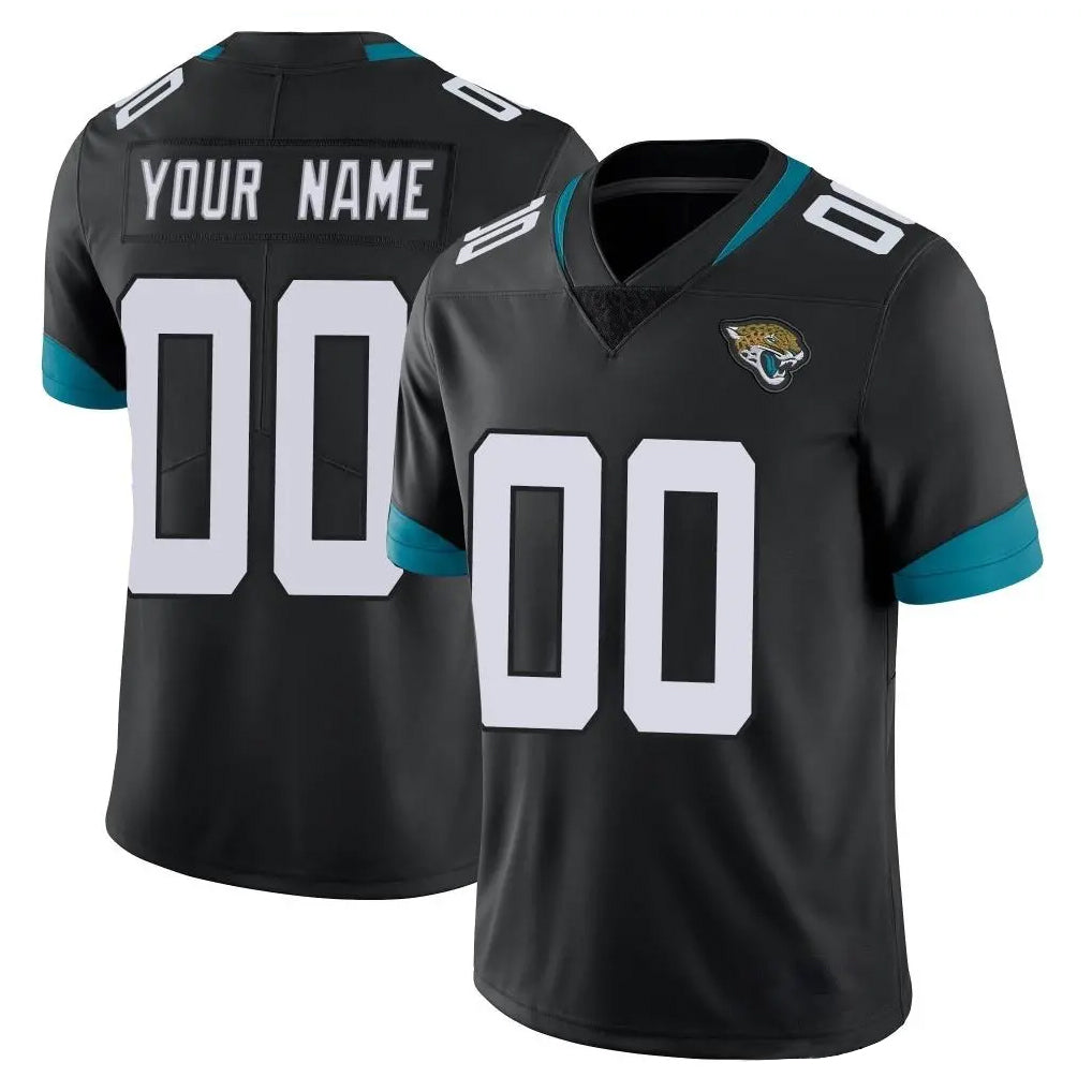 Custom J.Jaguars Black Vapor Untouchable Limited Home Game Any Name & Numbers Gdoa Stitched Jerseys