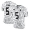 H.Texans #5 Jalen Pitre Player Arctic Camo Salute To Service Limited Game Stitched Jerseys