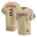 A.Diamondbacks #2 Geraldo Perdomo Player Tan City Connect Limited Home Game Gdoa Stitched Jerseys