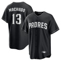 S.Diego Padres #13 Manny Machado Player Black Home Game Fdoa Stitched Jerseys