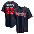 A.Braves #23 Michael Harris II Player Navy Home Game Gdoa Stitched Jerseys