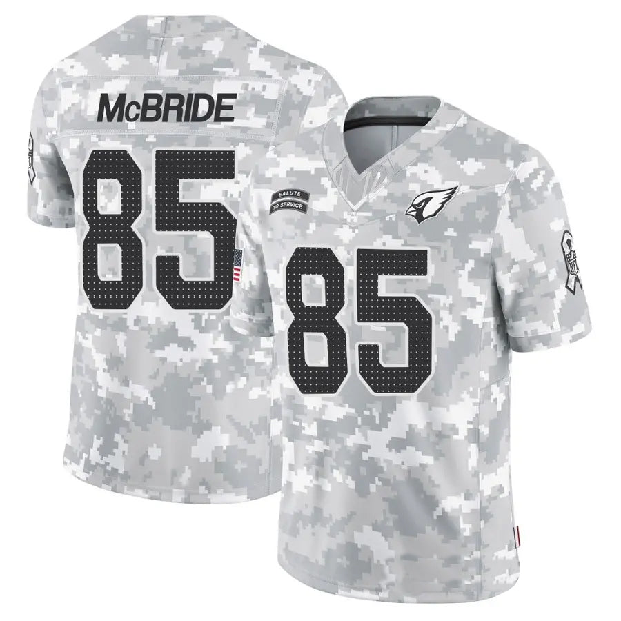 A.Cardinals #85 Trey McBride Player Camo Salute to Service Limited Gdoa Stitched Jerseys