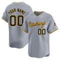 Custom P.Pirates Gray Road Limited Home Game Any Name & Number Gdoa Stitched Jerseys