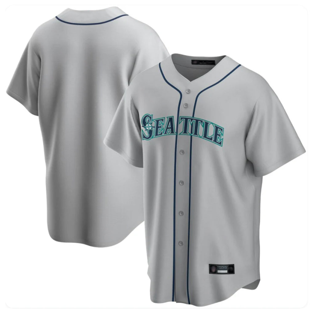 S.Mariners ## Mariners Blank Player Gray Home Game Fdoa Stitched Jerseys