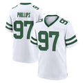 NY.Jets #97 Harrison Phillips Player White Legacy Home Game Gdoa Stitched Jerseys