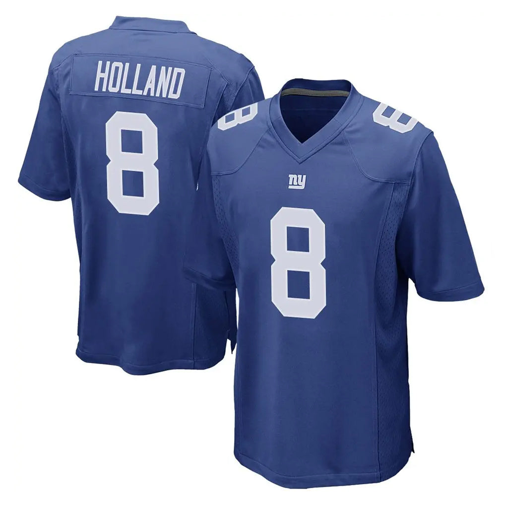 NY.Giants #8 Jevon Holland Player Royal Home Game Gdoa Stitched Jerseys