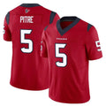 H.Texans #5 Jalen Pitre Player Red Limited Vapor F.U.S.E. Home Game Stitched Jerseys
