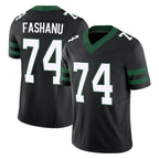 NY.Jets #74 Olu Fashanu Player Black Limited Legacy Vapor F.U.S.E. Home Game Gdoa Stitched Jerseys