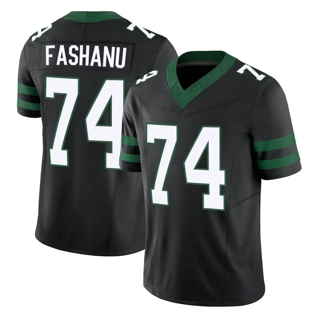 NY.Jets #74 Olu Fashanu Player Black Limited Legacy Vapor F.U.S.E. Home Game Gdoa Stitched Jerseys
