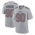 NE.Patriots #90 Christian Barmore Player Gray Fashion Limited Home Game Gdoa Stitched Jerseys