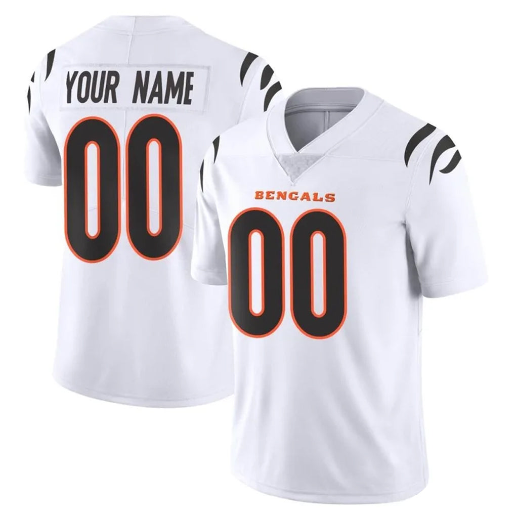 Custom C.Bengals White Vapor Untouchable Limited Home Game Any Name & Numbers Gdoa Stitched Jerseys