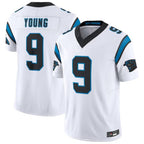 C.Panthers #9 Bryce Young Player White Vapor F.U.S.E. Limited Home Game Gdoa Stitched Jerseys